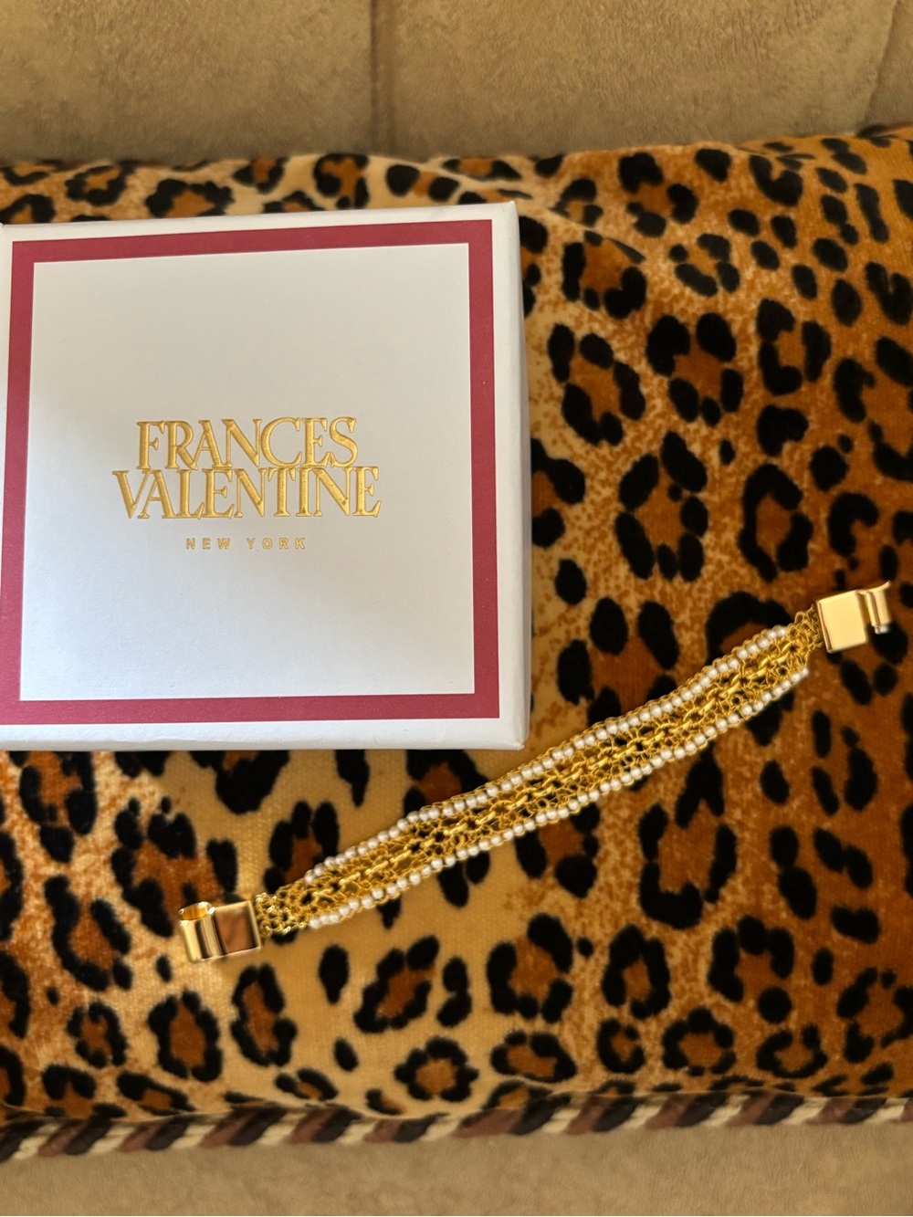 Frances Valentine Beaded Bracelet Gold Tone